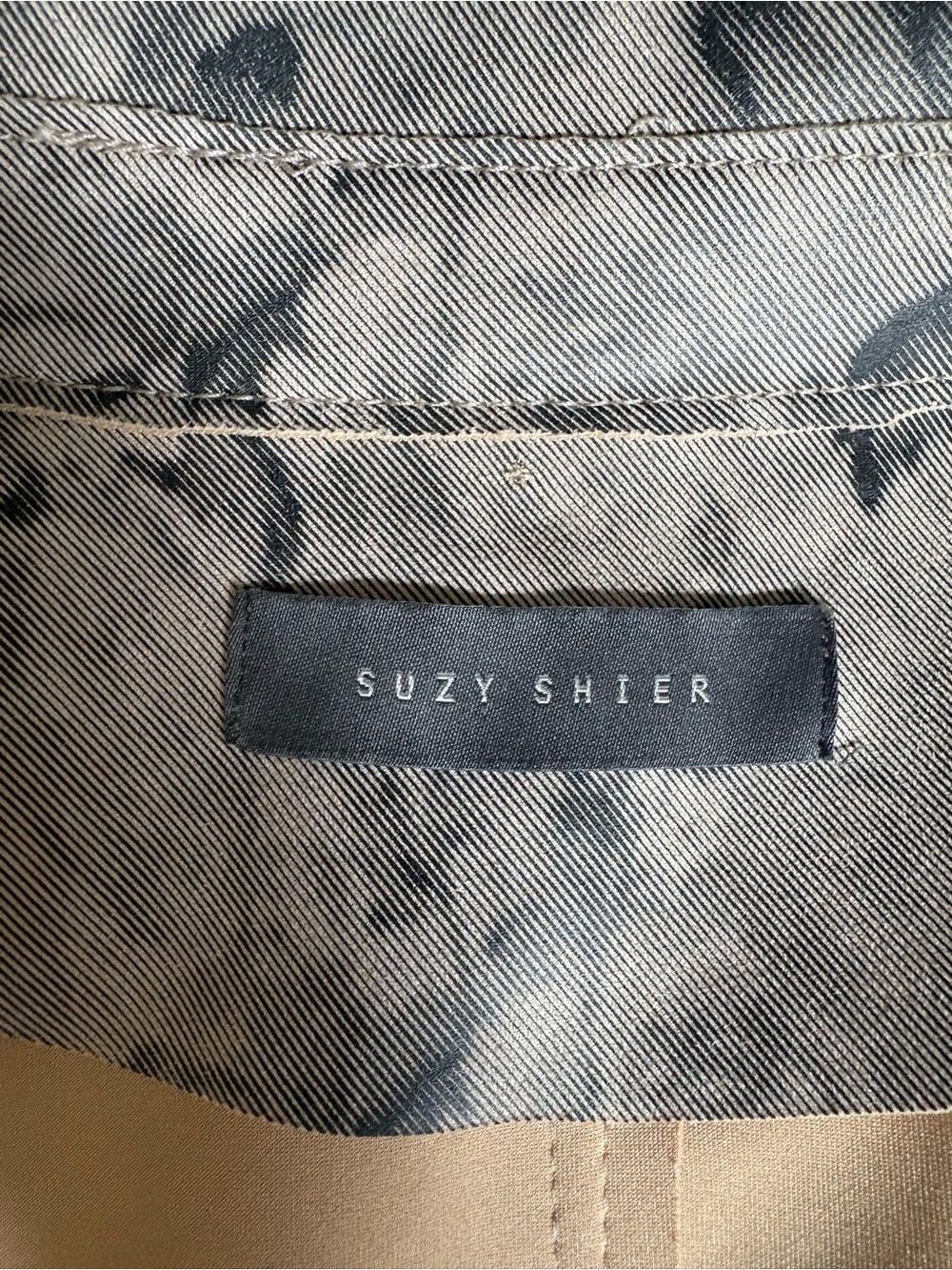 Y2K Suzy Shier Rose Print Trench Coat - Picture 10 of 11